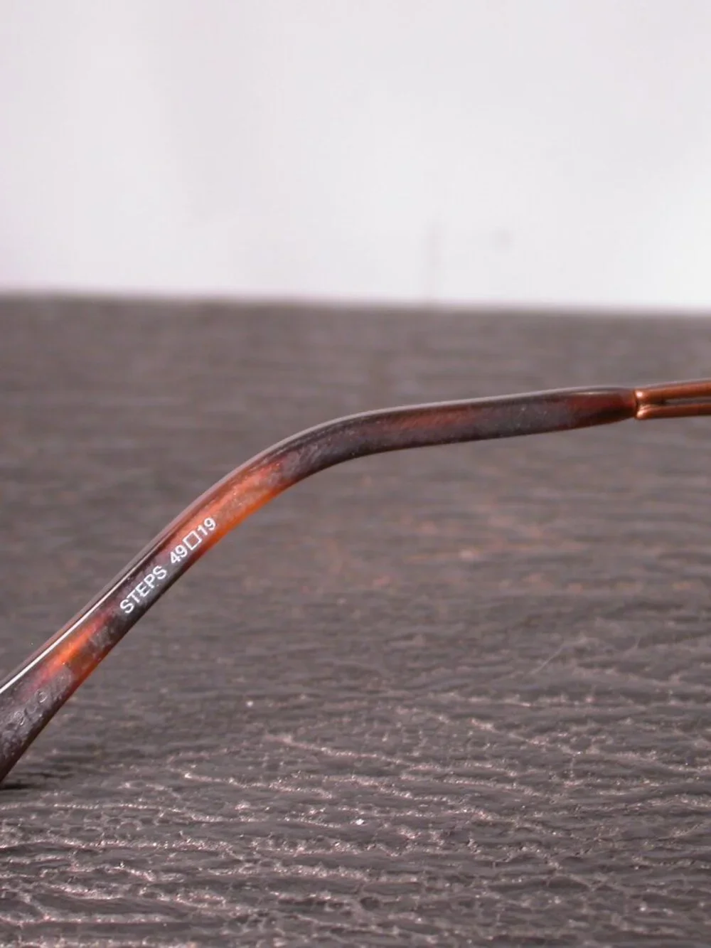Face A Face Steps Bronze Orange Metal Stylish Eyeglasses Hand Made in France